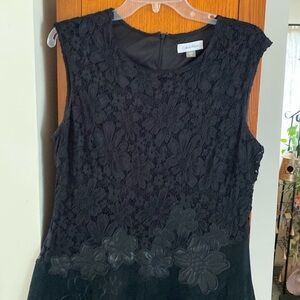 Calvin Klein mixed media dress